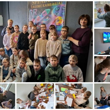 Kovo 23 d. 3-4 kl. mokiniai lankėsi kino teatro „Spindulys“ edukacijoje „Meno pamokos pasitelkiant inovacijas