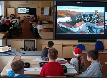 Gruodžio 19 d. antros klasės mokiniai dalyvavo nuotolinėje edukacijoje ,,Legendos pilyje