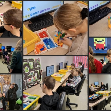 Lapkričio 21 dieną ketvirtos klasės mokiniai lankėsi Marijampolės moksleivių kūrybos centre, Kūrybinių technologijų dirbtuvėse