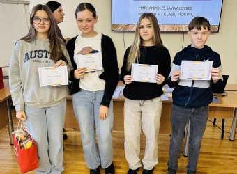 Marijampolės savivaldybės mokyklų 3–4 ir 6–7 klasių viktorina „#KryptisAteitis: žinios ir atradimai!“
