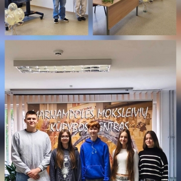 Mokinių tarybos atstovai lankėsi Moksleivių kūrybos centre, kur dalyvavo prasmingame susitikime