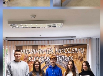 Mokinių tarybos atstovai lankėsi Moksleivių kūrybos centre, kur dalyvavo prasmingame susitikime