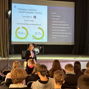 Regioninio karjeros centro „Karjero“ bei „Karjera be barjerų ambasadorių renginys apie verslumą bei finansinį raštingumą.