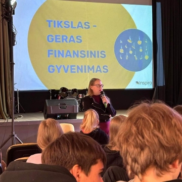 Regioninio karjeros centro „Karjero“ bei „Karjera be barjerų ambasadorių renginys apie verslumą bei finansinį raštingumą.